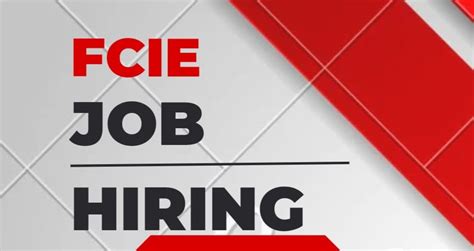 Hiring Fcie Work, Jobs .